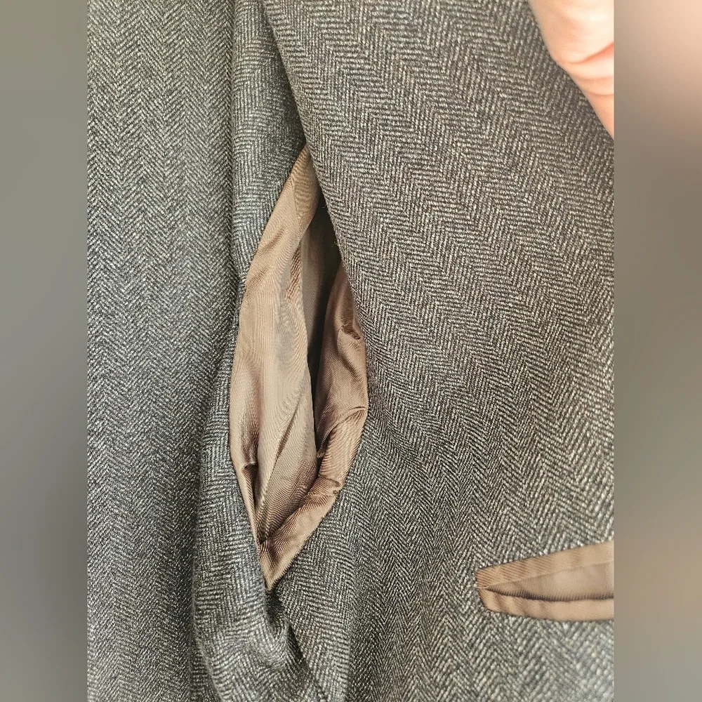 Daniel Cremieux Signature Label Mount Lussari Herringbone Wool Blazer NWT